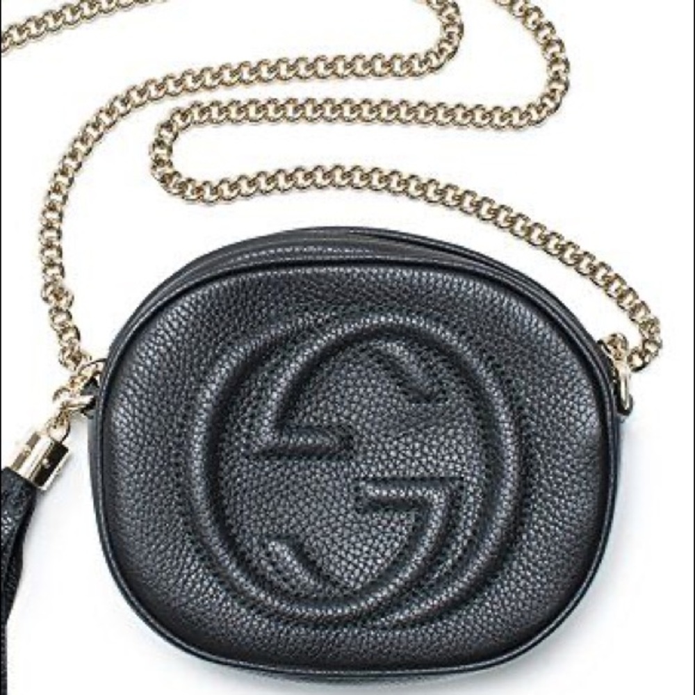 Gucci Soho Round Disco Bag in Black